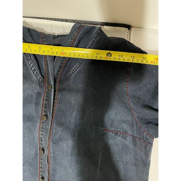 Moda İlgi Embroidered Tencel Long Jacket With Pockets - Picture 12 of 16